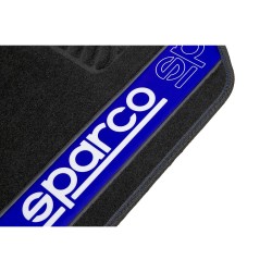 Auto-Fußmatten-Set Sparco F510 Teppich Universal Schwarz Blau 4 Stücke