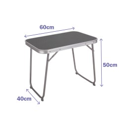 Marbueno Klappbarer Tisch Stahl D16 Sortiert Camping und Strand 60X40X50 cm 10016