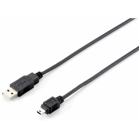 USB zu Mini USB-Kabel Equip 128521 Schwarz 1,8 m (1 Stück)