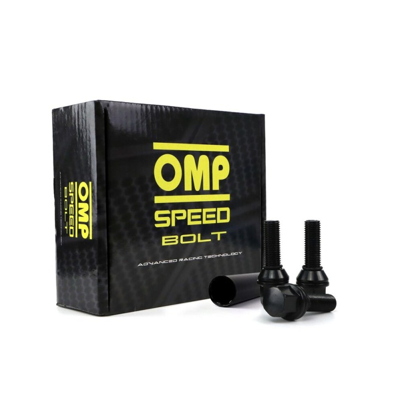 Set Muttern OMP 27 mm Schwarz 20 uds M12 x 1,25