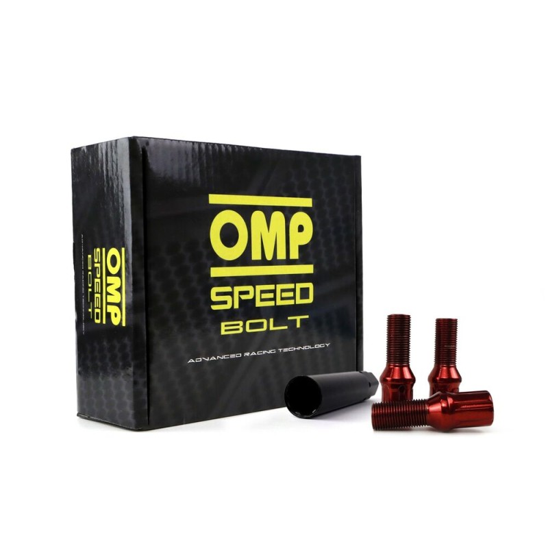 Set Muttern OMP 27 mm Rot 20 uds M12 x 1,25