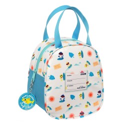 Thermo-Vesperbox Baby Shark Surfing Blau Weiß 19 x 22 x 14 cm