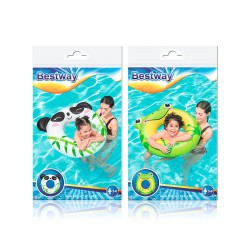 Bestway Aufblasbarer Schwimmring Tiere Verschiedene Farben 79x85/85x76 cm +3 bis 6 Jahre Strand und Pool 36351