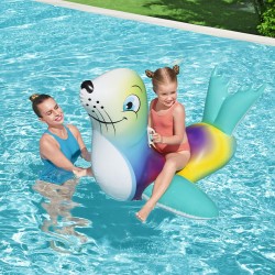 Bestway Aufblasbare Figur Dichtung mit Griffen 157x114 cm +3 Jahre Strand und Pool 41479