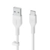 USB-C-Kabel auf USB Belkin BOOST↑CHARGE Flex Weiß 2 m (1 Stück)