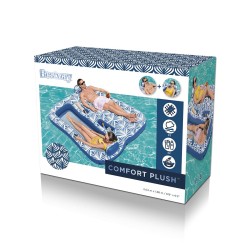 Bestway Doppel-Luftmatratze Comfort Plush 204x188 cm Strand und Pool 43653