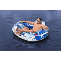 Bestway Aufblasbares Rad mit Griffen Rapid Rider mit Kühler 165x148 cm Strand und Pool 43726