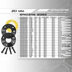 Set Distanzstücke OMP OMPS08922001 5X98 58,1 M12 x 1,25 + M12 x 1,5 20 mm