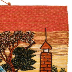 Wandbehang Alexandra House Living Jute 100 x 80 cm rural