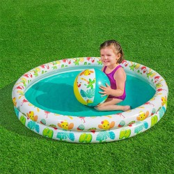 Bestway Aufblasbares Kinderpool 2 Ringe Set 122x20 cm +2 Jahre Garten 51124