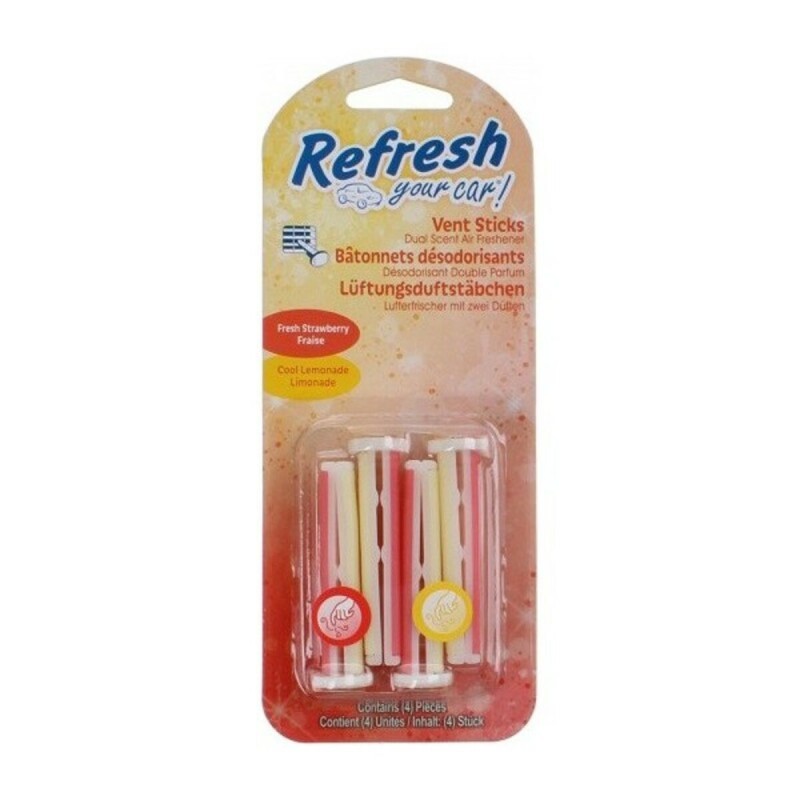 Auto Lufterfrischer California Scents Vent Sticks Erdbeere Zitronengelb (2 pcs)