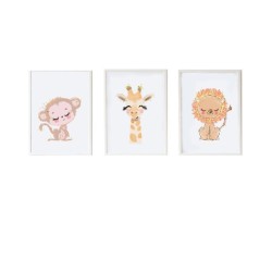 Folien Crochetts 33 x 43 x 2 cm Löwe Affe Giraffe 3 Stücke