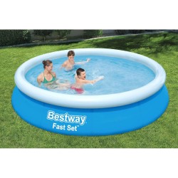 Aufblasbarer Pool Bestway Blau 5377 L 366 x 76 cm
