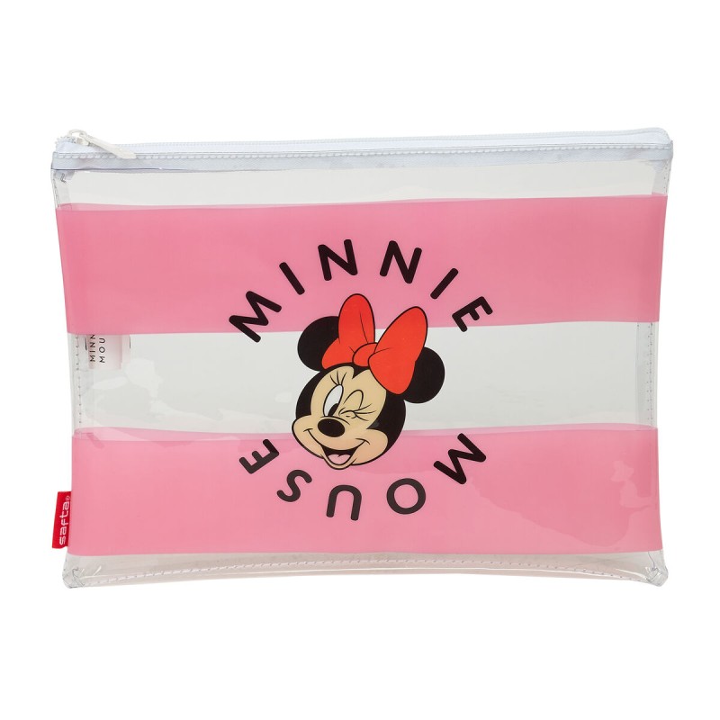 Wasserfeste Tasche Minnie Mouse Beach Rosa Durchsichtig