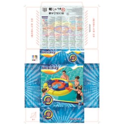 Bestway Spiel Aufblasbares Diskus-Wurfschwimmset D140 cm +3 Jahre Pool 52566