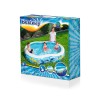 Bestway aufblasbares Pool 2 Kammern Meeresboden 262x157x46 cm +3 Jahre Garten 54118