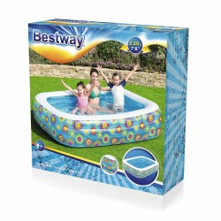 Aufblasbares Planschbecken für Kinder Bestway Bunt 305 x 183 x 56 cm blumig