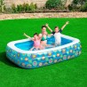 Bestway Aufblasbarer Pool Floral 3 Kammern 305x183x56 cm +6 Jahre Garten 54121