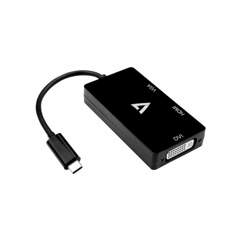 USB-C-zu-HDMI-Adapter V7 V7UC-VGADVIHDMI-BLK Schwarz