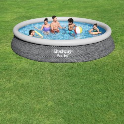 Aufblasbarer Pool Bestway Grau 9677 L 457 x 84 cm