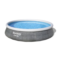 Aufblasbarer Pool Bestway Grau 7340 L 396 x 84 cm