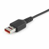 USB-Kabel Startech USBSCHAU1M USB A Schwarz