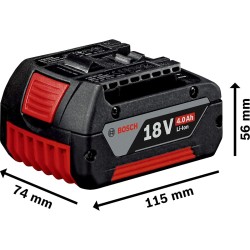 Wiederaufladbare Lithiumbatterie BOSCH Professional GBA 18 V 4 Ah