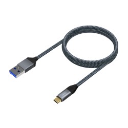 USB A zu USB-C-Kabel Aisens A107-0630 50 cm Grau