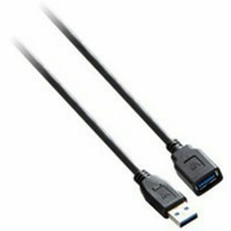 USB-Kabel V7 V7E2USB3EXT-03M USB A Schwarz