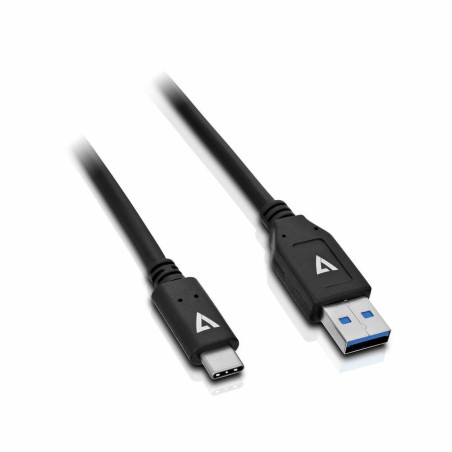 USB A zu USB-C-Kabel V7 V7U3.1AC-1M-BLK-1E Schwarz