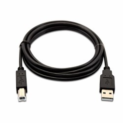 USB A zu USB-B-Kabel V7 V7USB2AB-02M-1E Schwarz