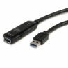 USB-Kabel Startech USB3AAEXT5M USB A Schwarz