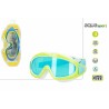 Taucherbrille AquaSport Pro Uv 2 Silikon Kinder Anti-Beschlag-System