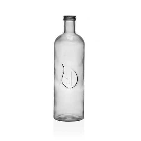Flasche Versa 1,6 L Tropfen Glas Aluminium 9,8 x 32,5 x 9,8 cm