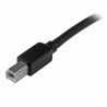 USB-Kabel Startech USB2HAB50AC Schwarz Aluminium