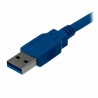 USB A zu USB-B-Kabel Startech USB3SAB1M Blau