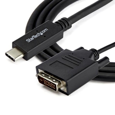 USB-C-zu-DVI-Adapter Startech CDP2DVIMM2MB Schwarz