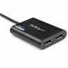 DisplayPort-Kabel USB 3.0 Startech USB32DP24K60 Schwarz