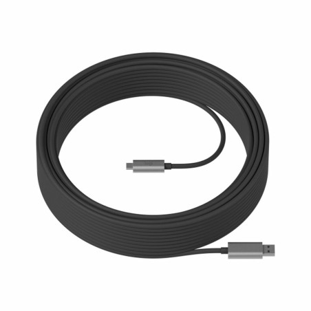 USB A zu USB-C-Kabel Logitech 939-001802 Schwarz 25 m