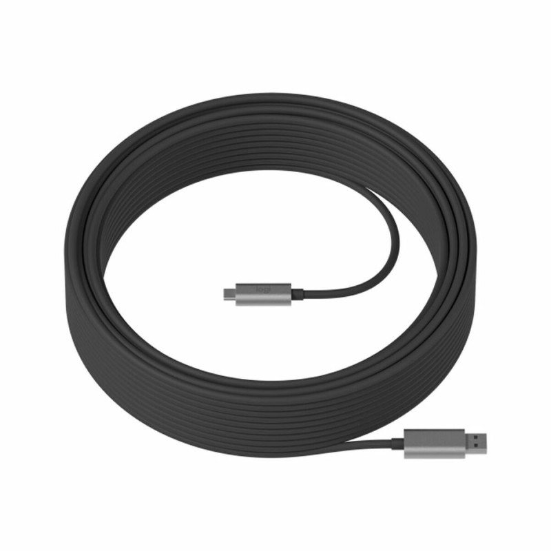 USB A zu USB-C-Kabel Logitech 939-001799 Schwarz 10 m