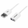 USB-Kabel Startech USBEXTPAA1MW Weiß