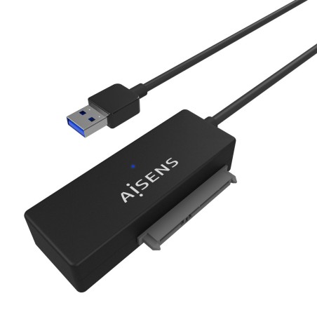 USB-zu-SATA-Adapter für Festplattenlaufwerke Aisens ASE-35A01B Schwarz