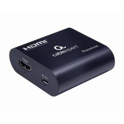 Steckdosenleiste mit 4 Steckdosen ohne Schalter GEMBIRD DEX-HDMI-03 Schwarz