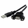 USB-Kabel Startech USBPNLAFAM1 USB A Schwarz