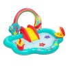 Bestway Aufblasbares Schwimmbad Spielplatz Disney Meerjungfrau 221x193x117cm +2 Jahre Garten 91097