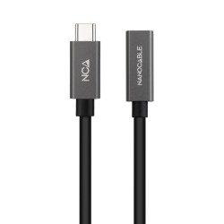 USB-C-Kabel NANOCABLE 10.01.4401 Schwarz 1 m