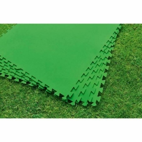 Bestway Poolboden Foam Grün 9 Stücke 78x78 cm Garten 58636