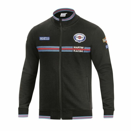 Herren Sweater ohne Kapuze Sparco Martini Racing Schwarz