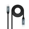 Kabel USB C NANOCABLE 10.01.4301-L150 1,5 m Schwarz 4K Ultra HD