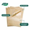 Wiederverwendbare Säcke für Lebensmittel Algon Hermetischer verschluss 17 x 24 x 4 cm (24 Stück)